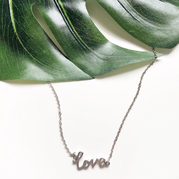 New York & Company Jewelry - New York & Company silver love necklace